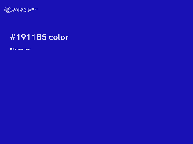 #1911B5 color image