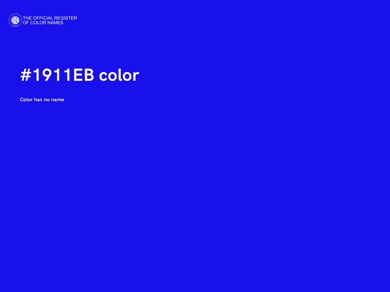#1911EB color image