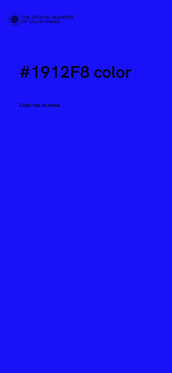 #1912F8 color image