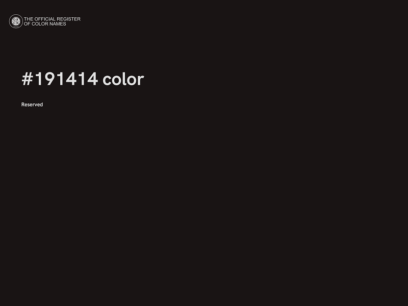 #191414 color image