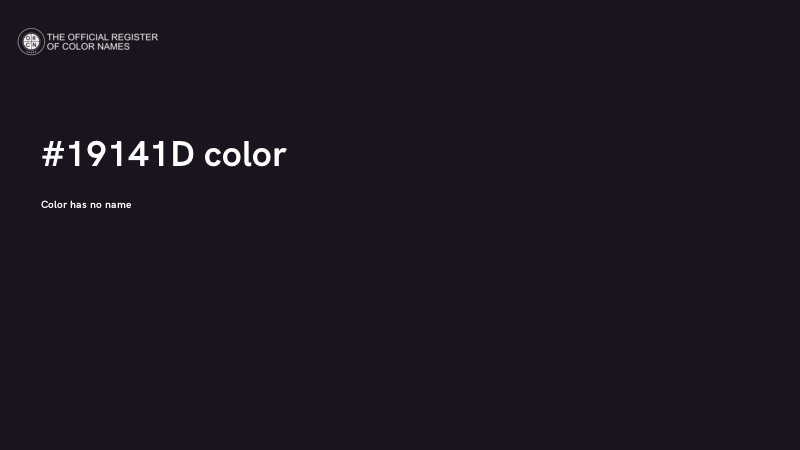 #19141D color image