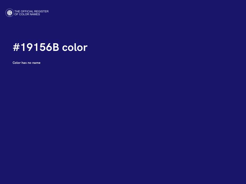 #19156B color image