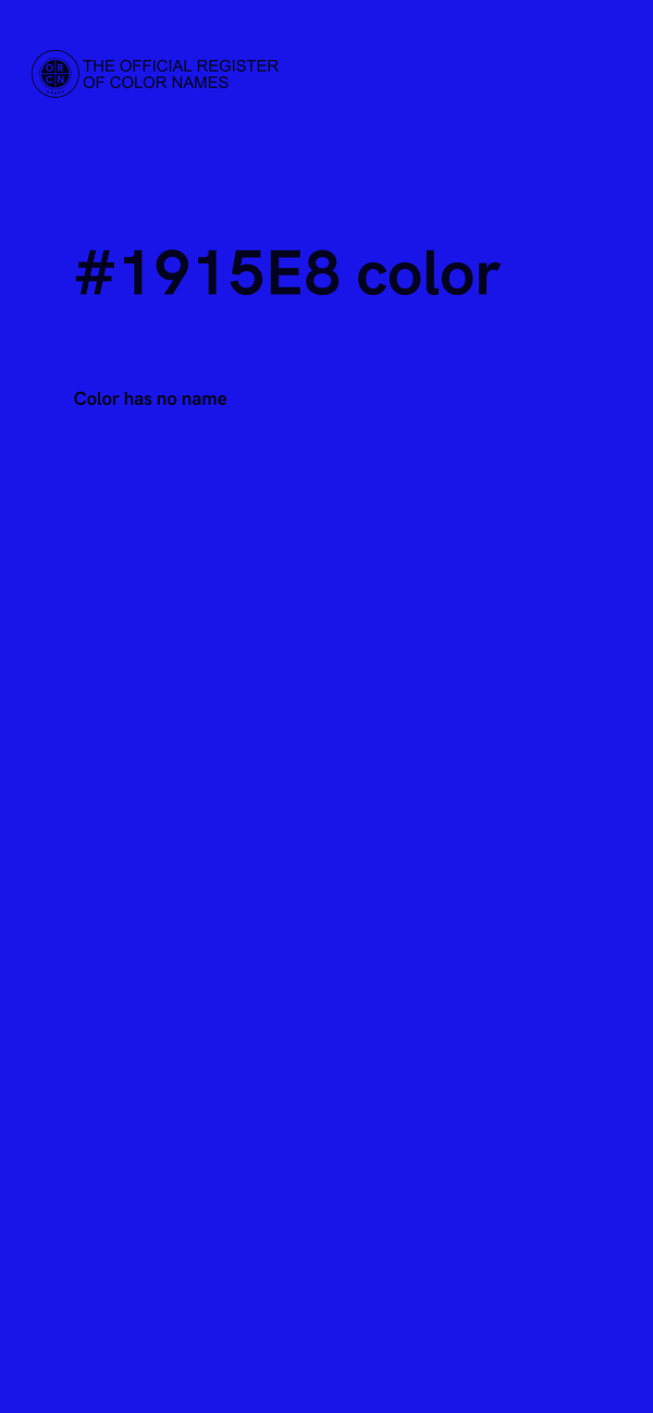 #1915E8 color image