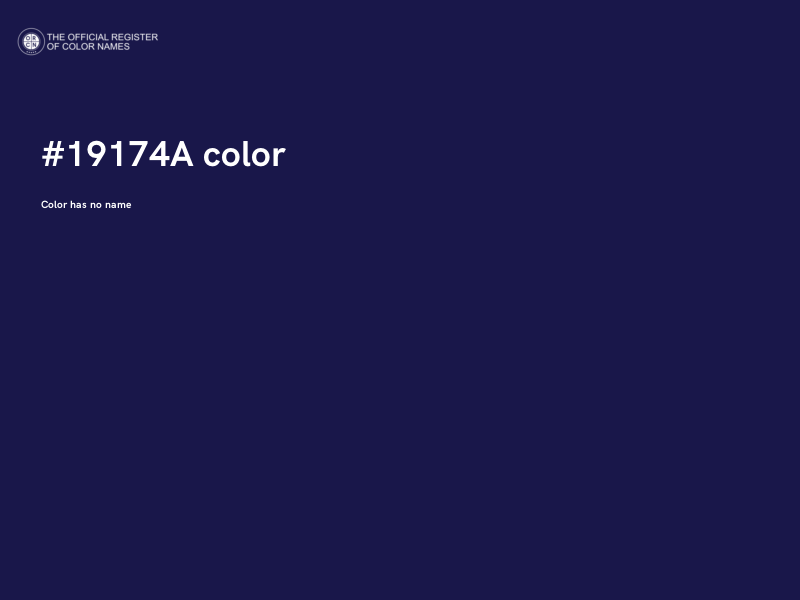 #19174A color image