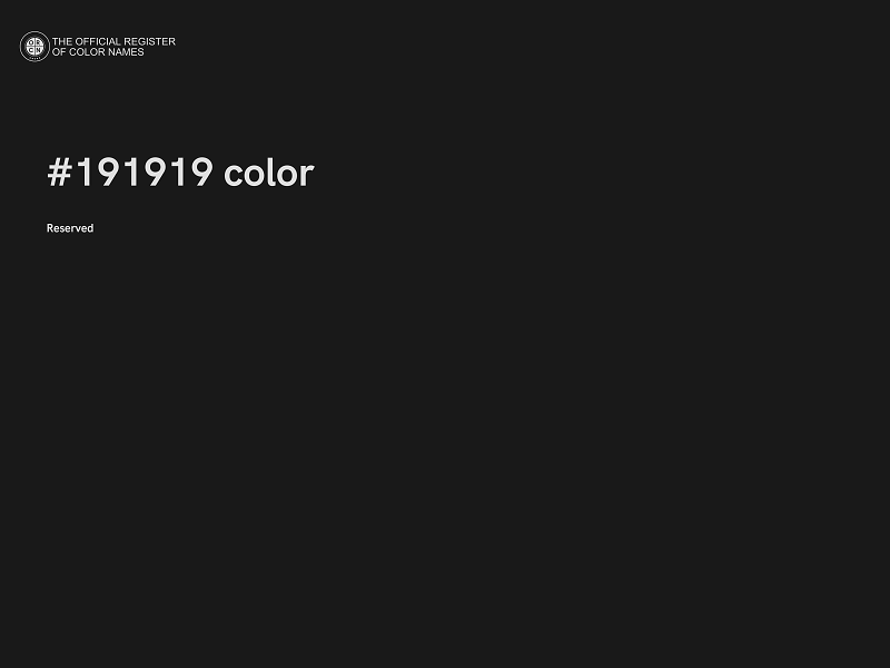 #191919 color image