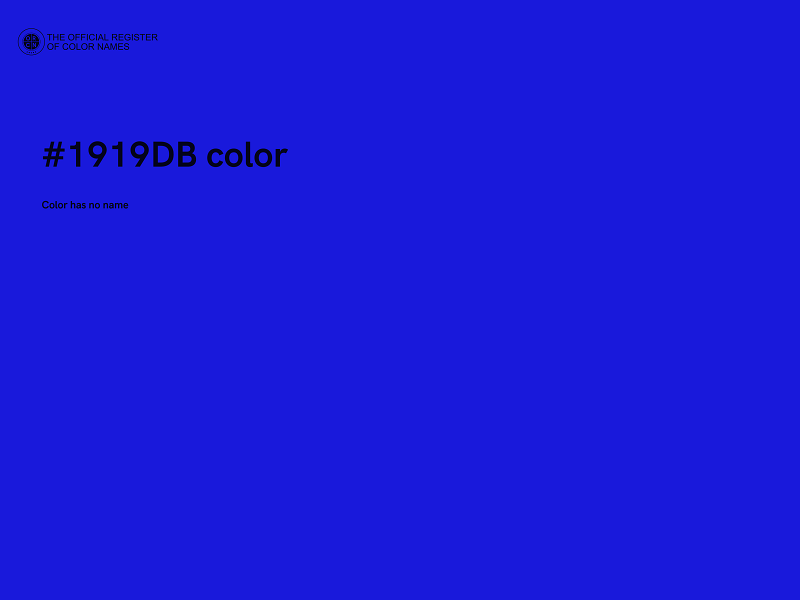 #1919DB color image