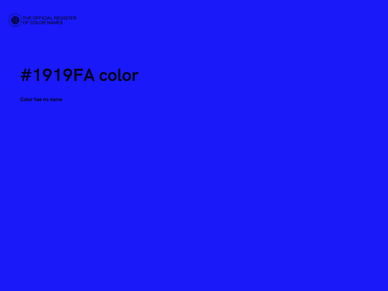 #1919FA color image