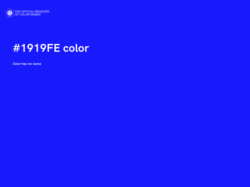 #1919FE color image