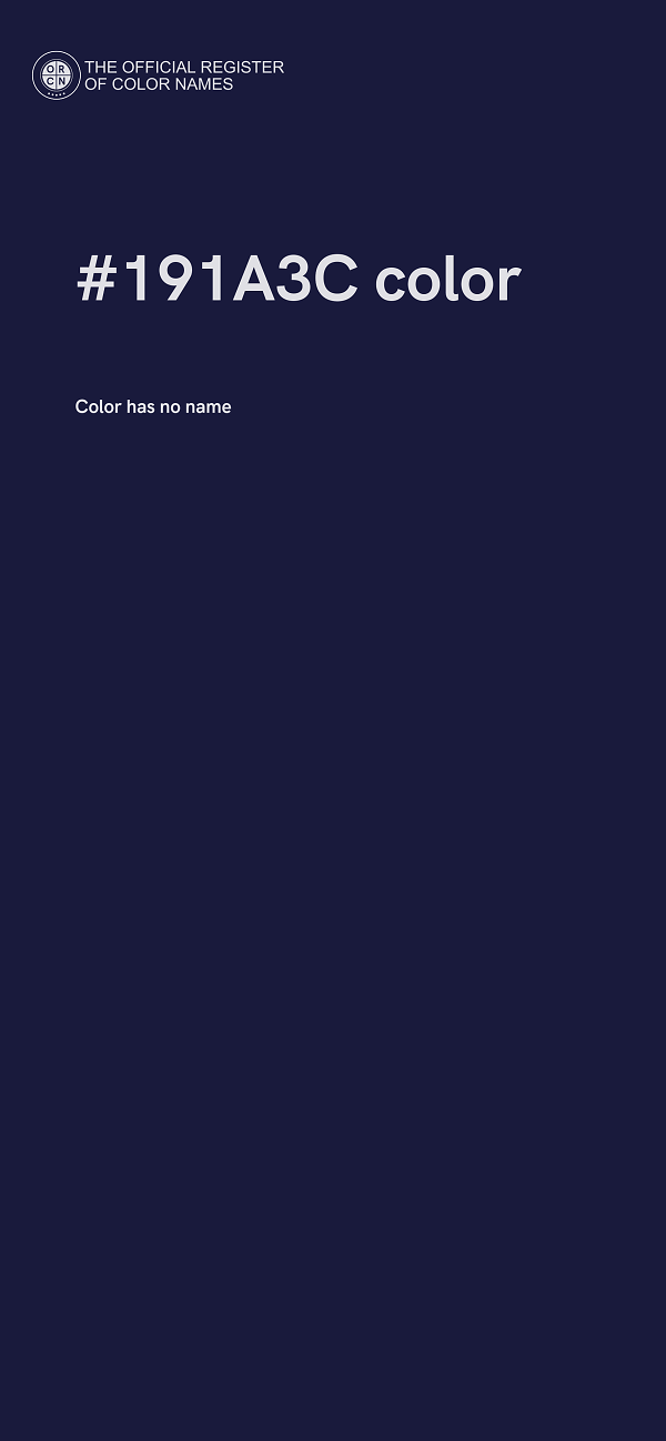 #191A3C color image