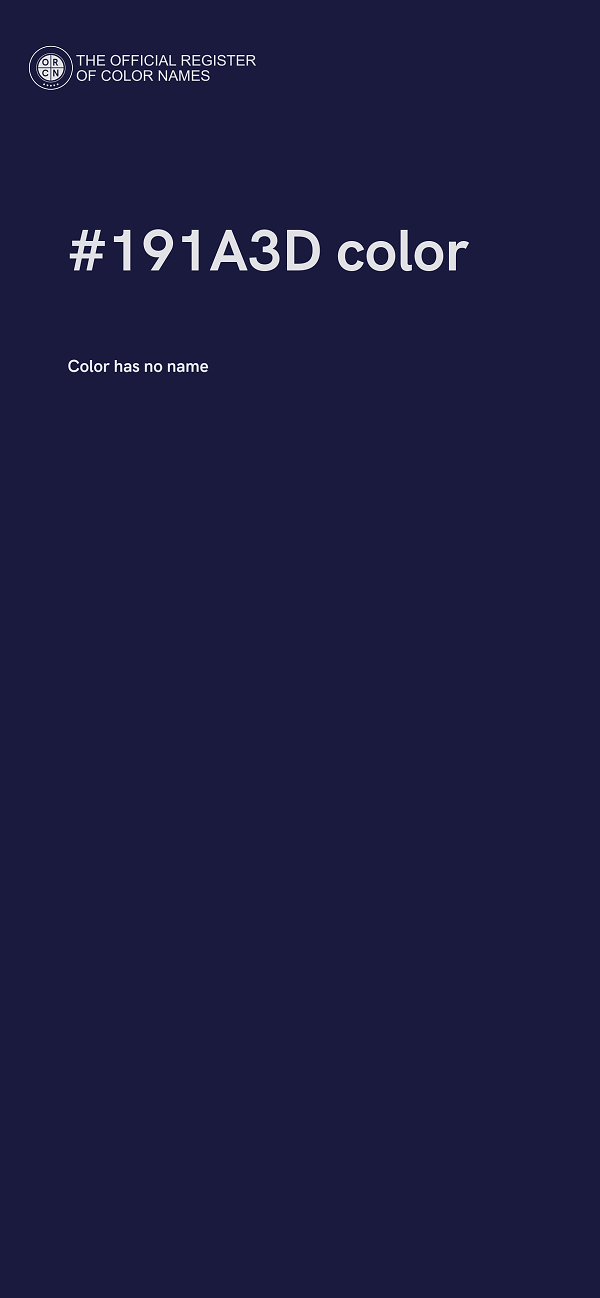 #191A3D color image