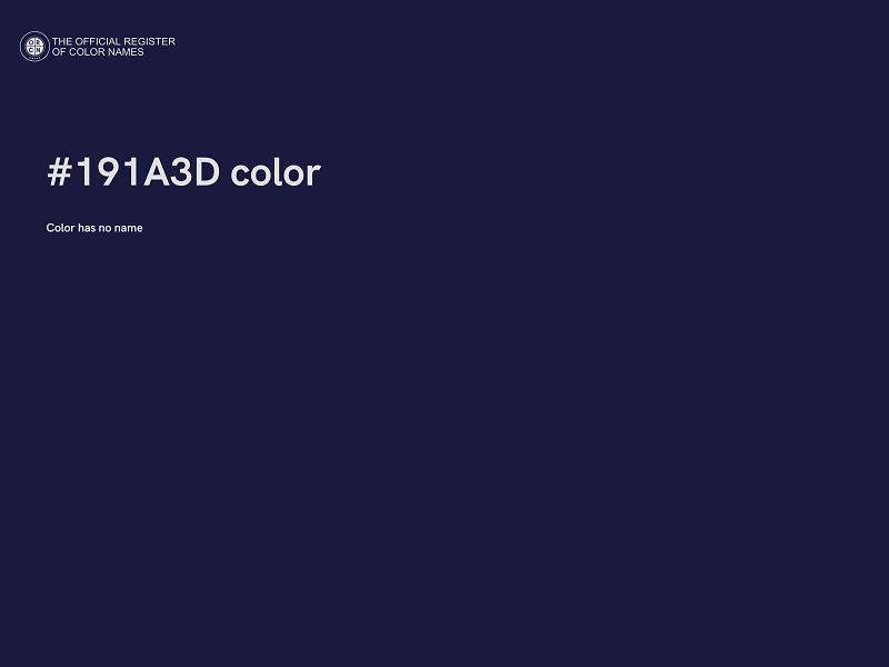 #191A3D color image