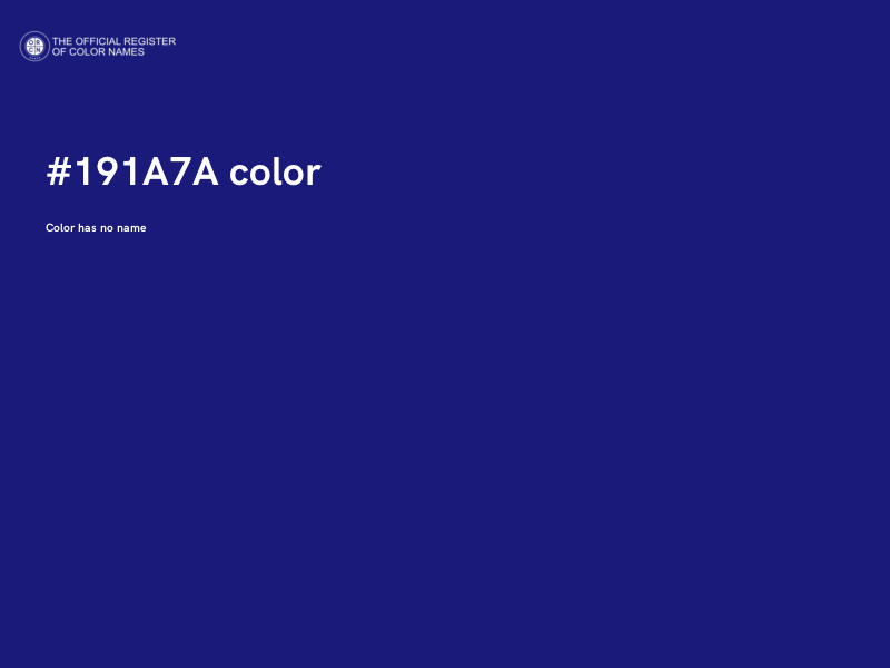 #191A7A color image