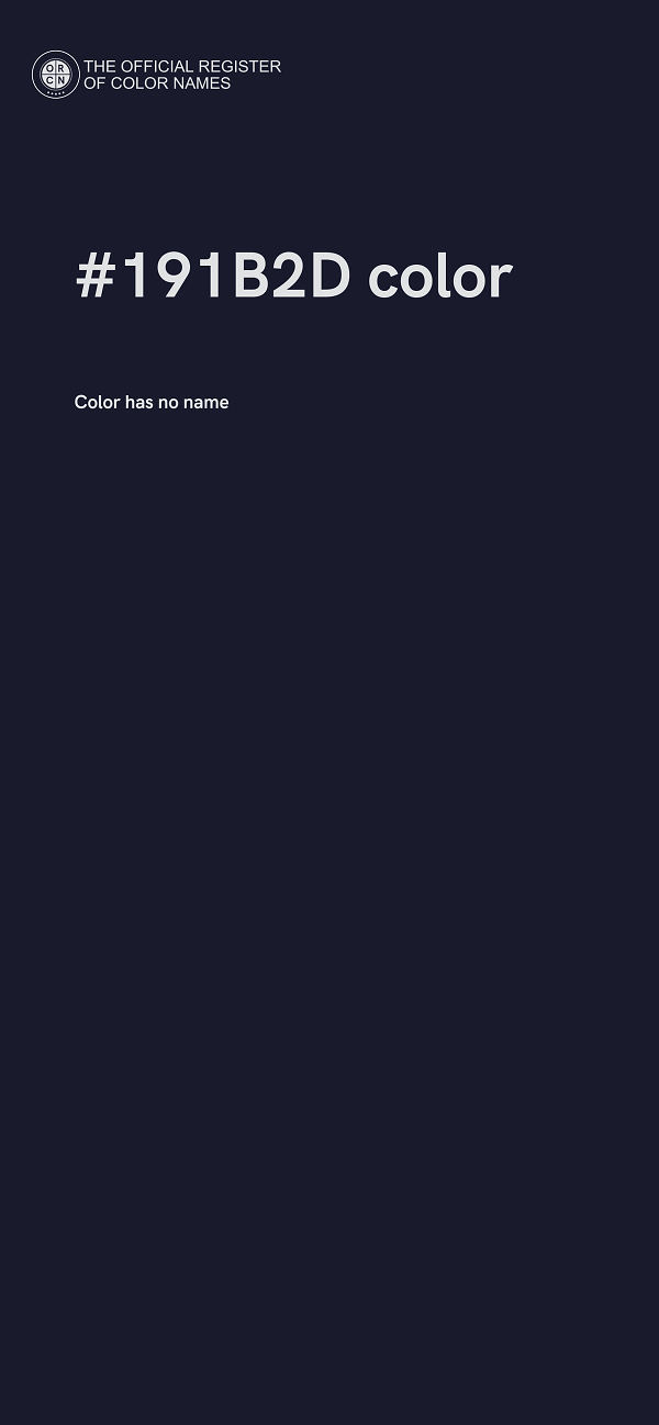 #191B2D color image