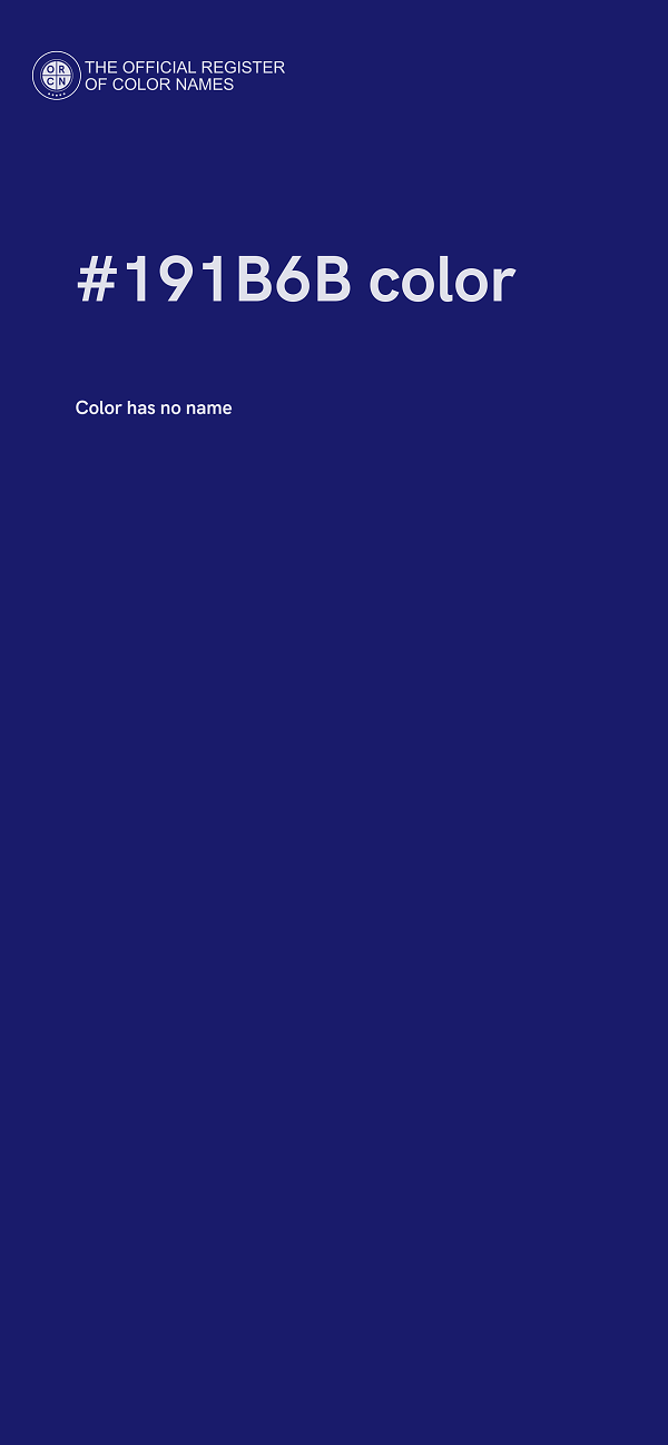 #191B6B color image