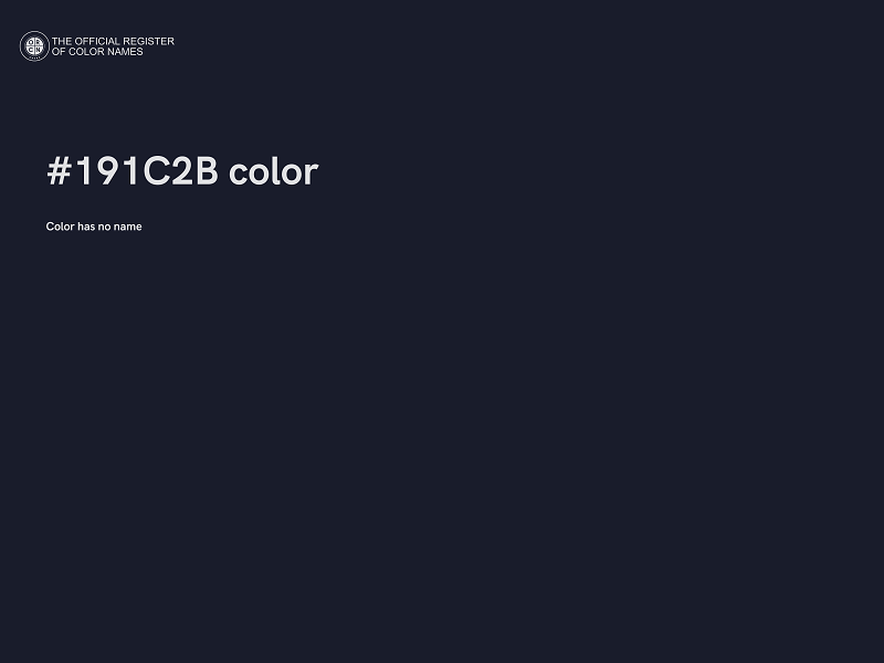 #191C2B color image