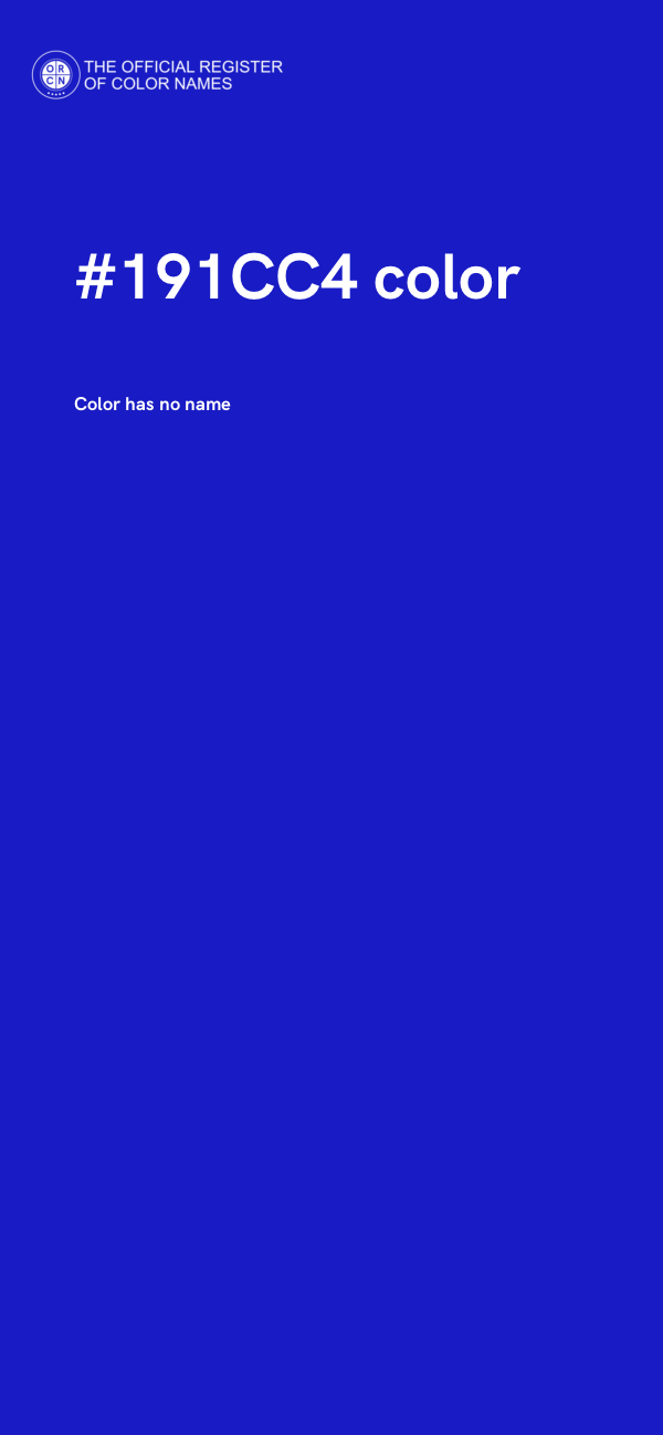 #191CC4 color image