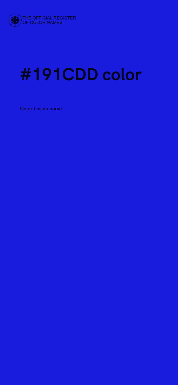 #191CDD color image