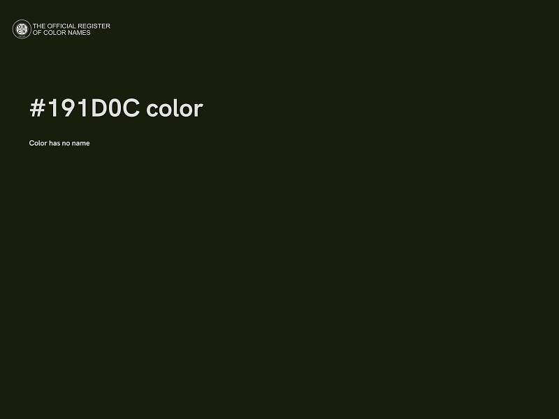 #191D0C color image