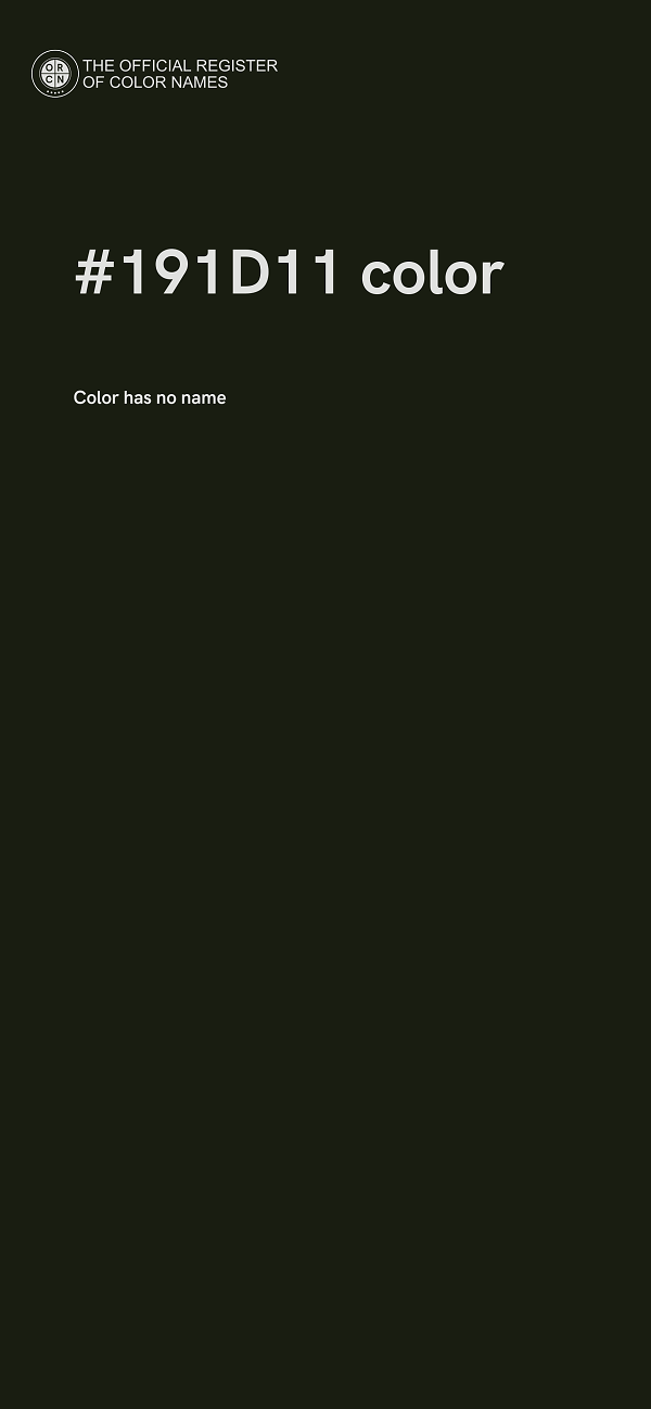 #191D11 color image