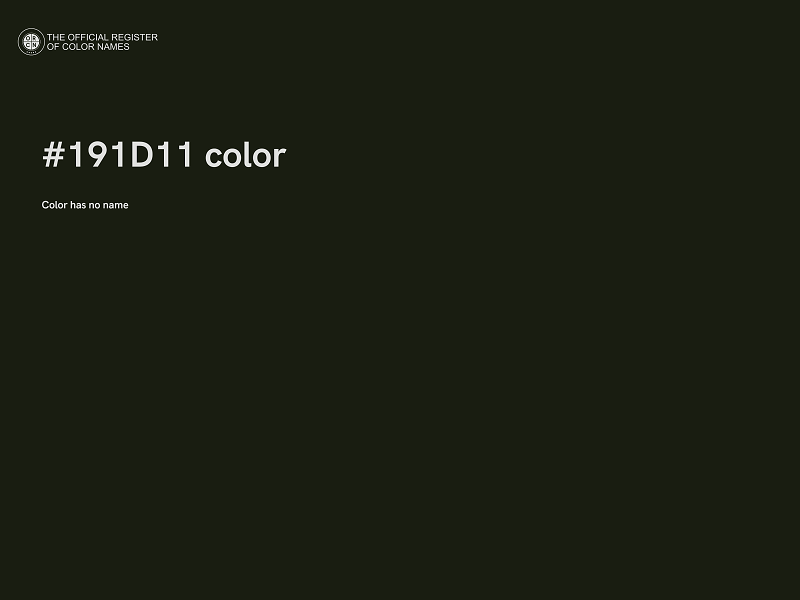#191D11 color image