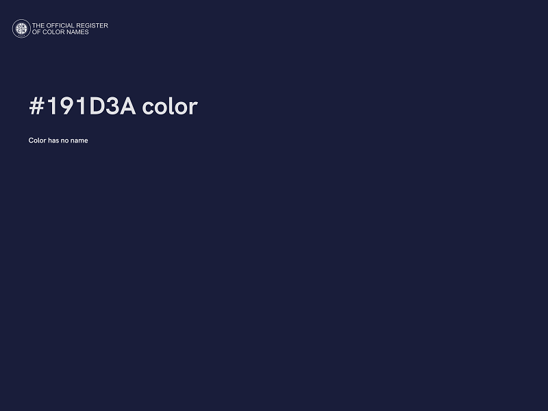 #191D3A color image