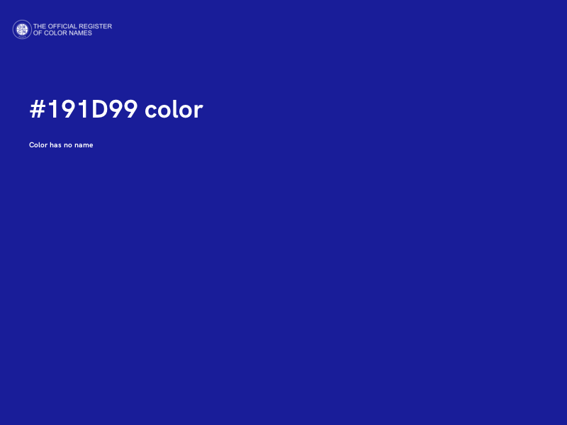 #191D99 color image