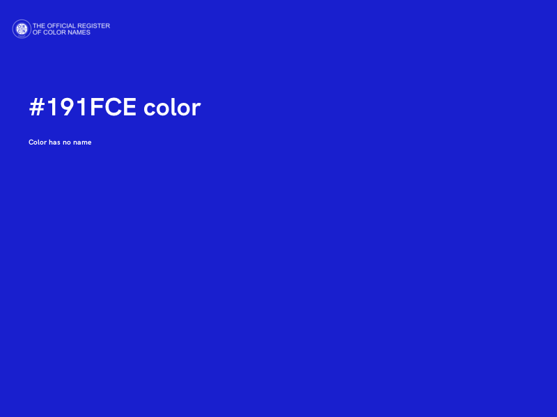 #191FCE color image