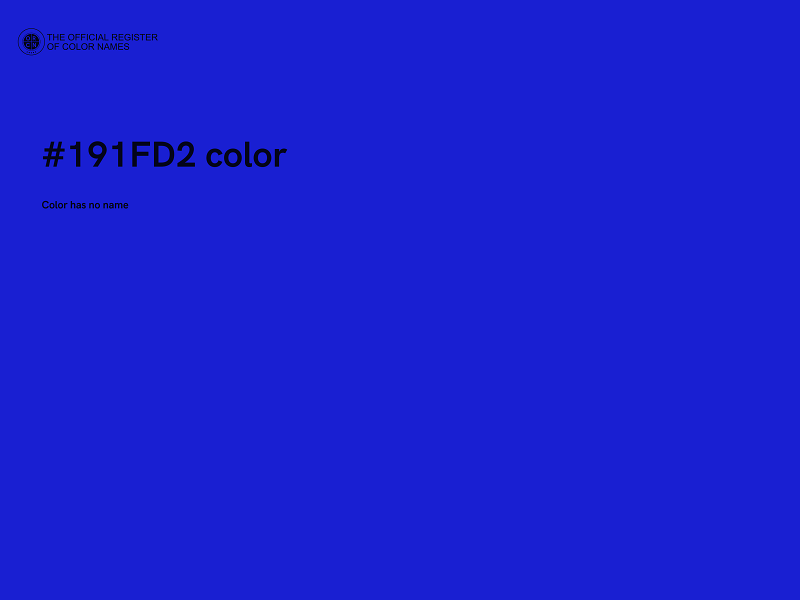 #191FD2 color image