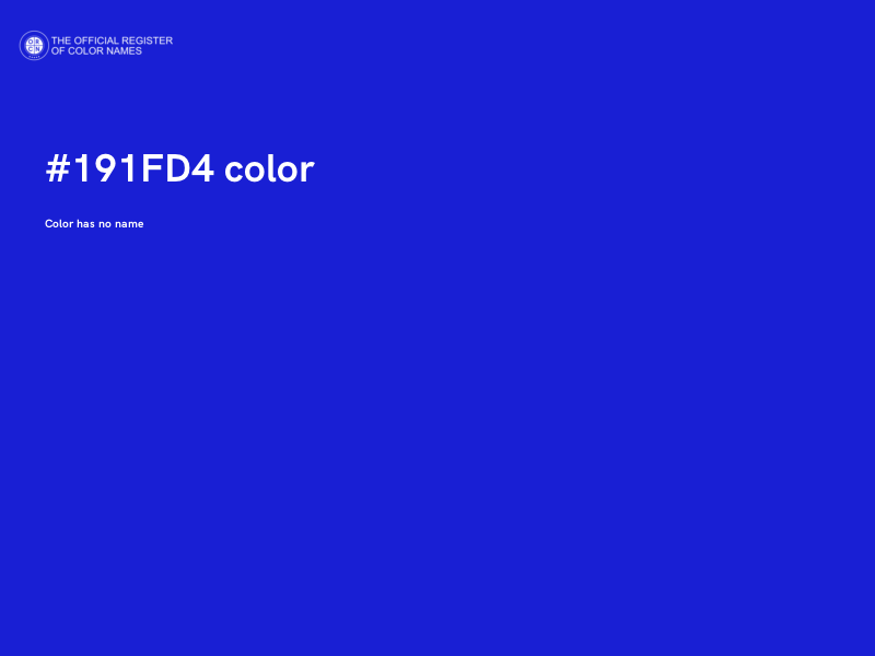 #191FD4 color image