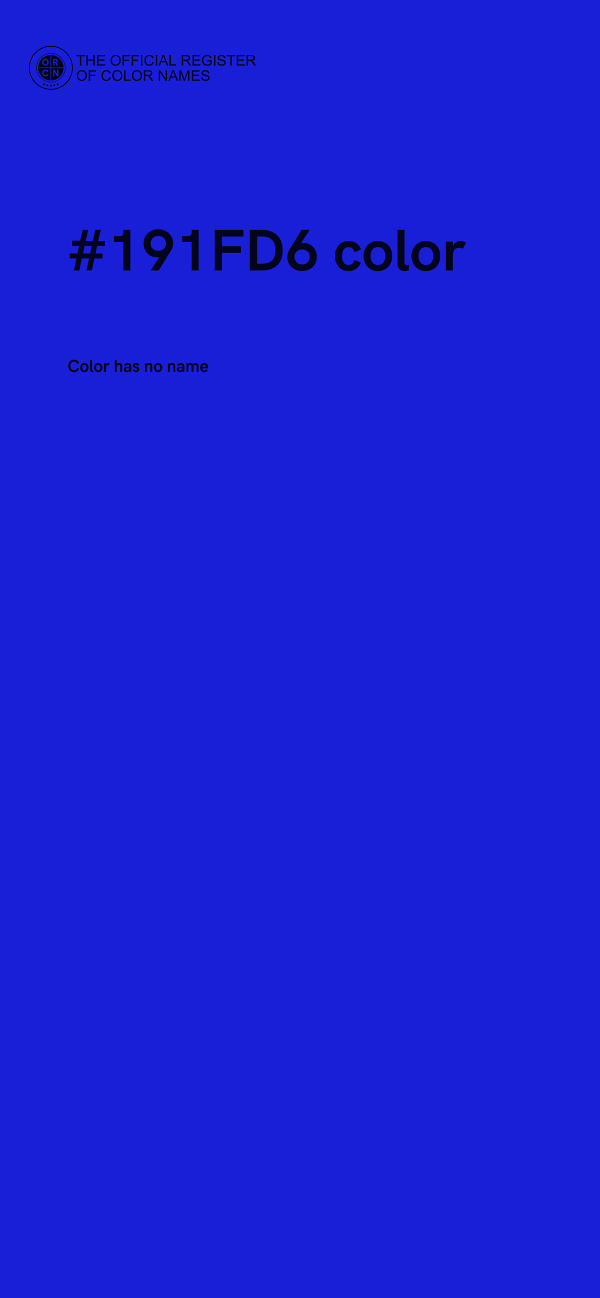 #191FD6 color image