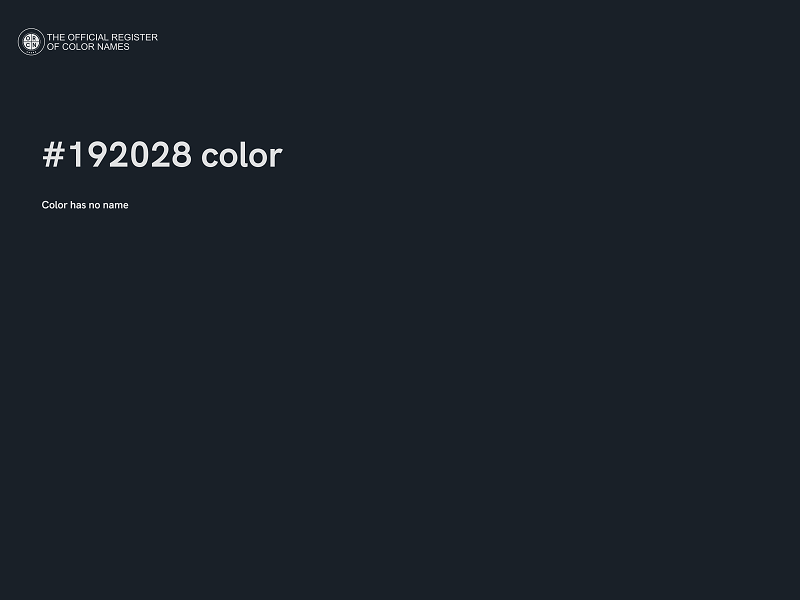 #192028 color image