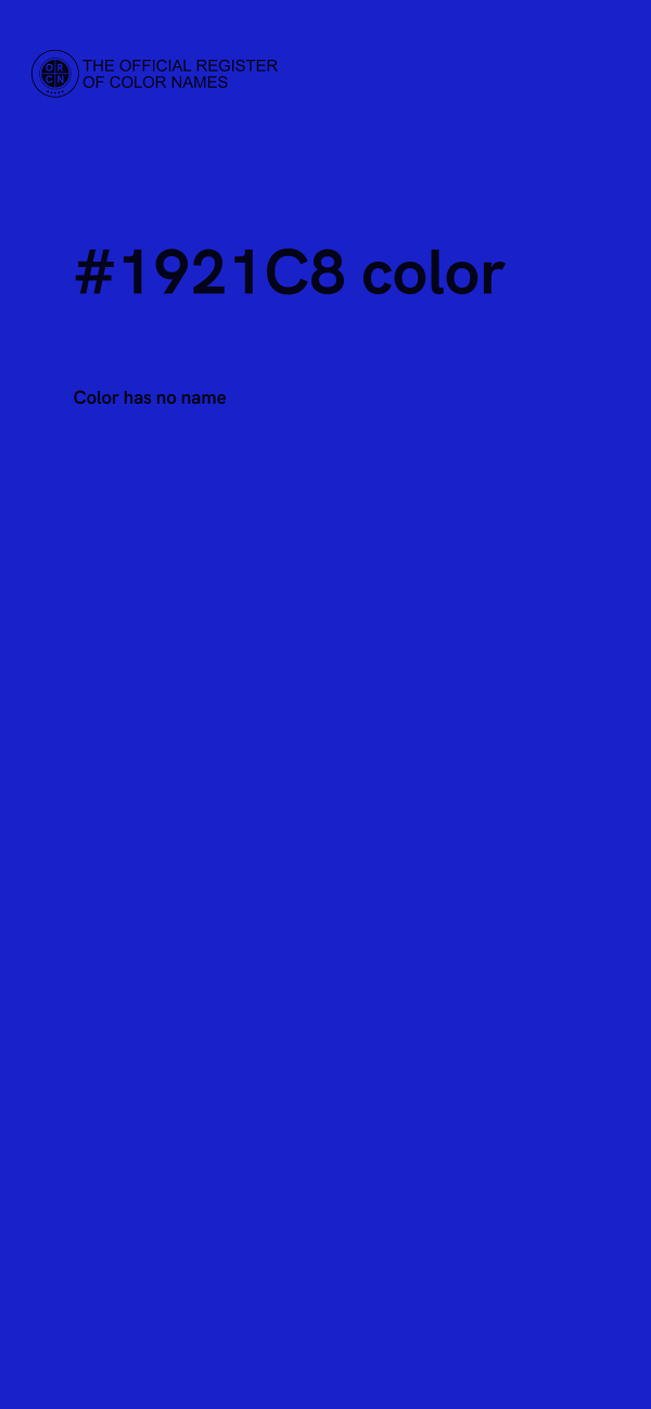 #1921C8 color image