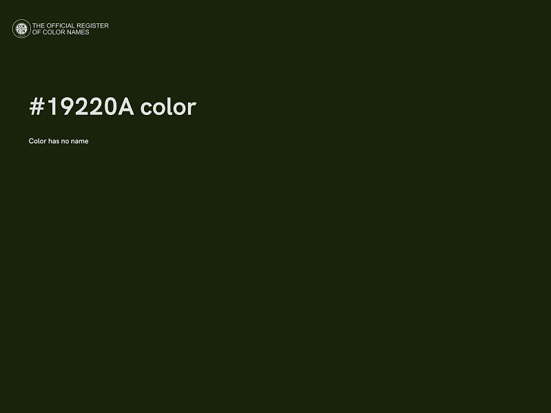 #19220A color image