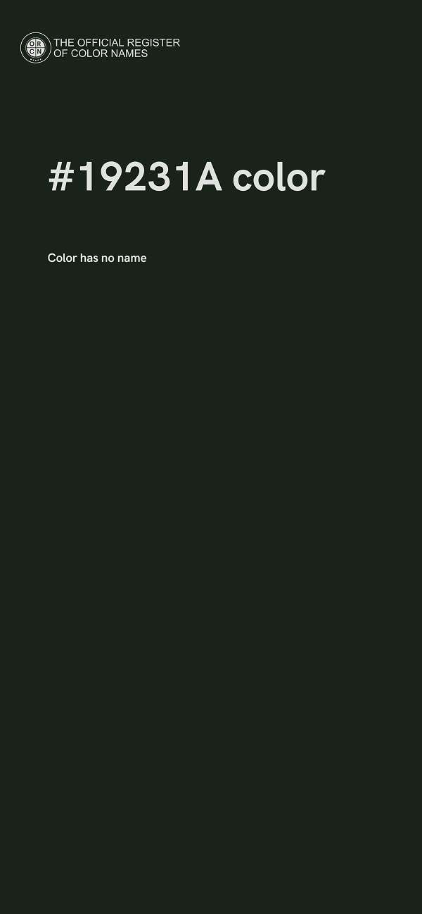 #19231A color image