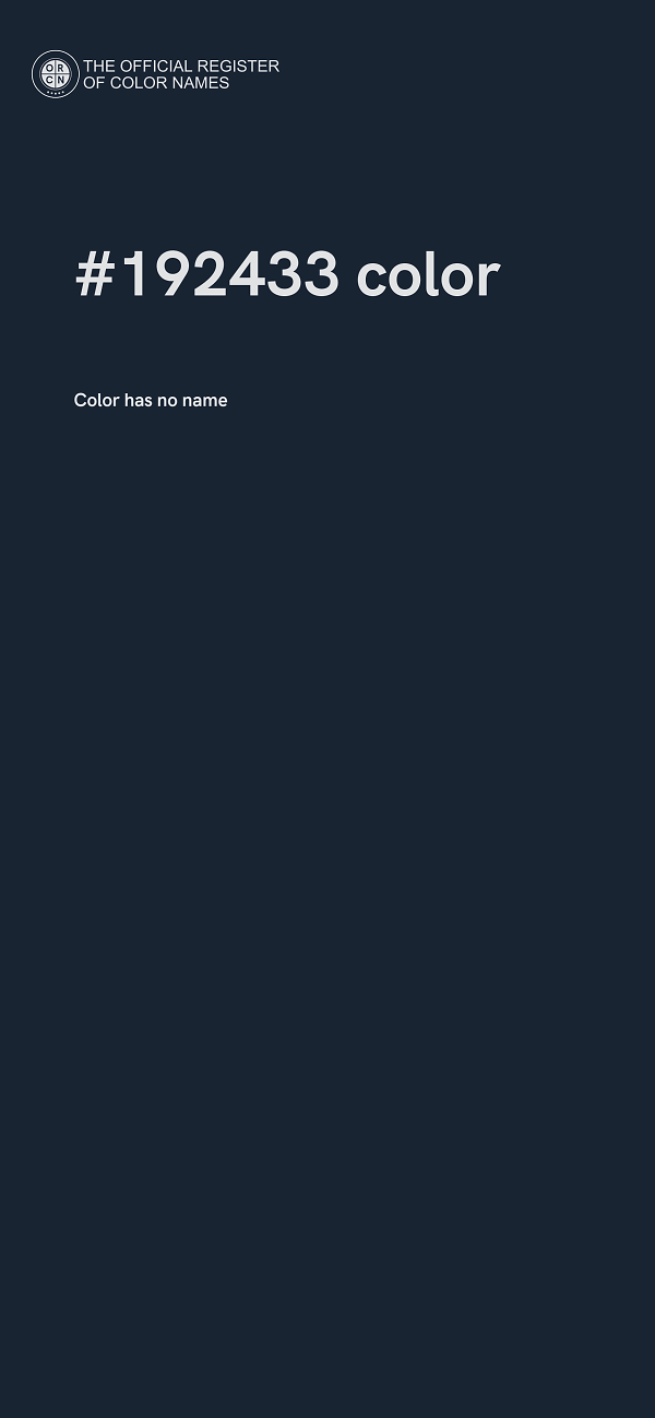 #192433 color image