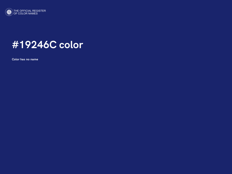 #19246C color image