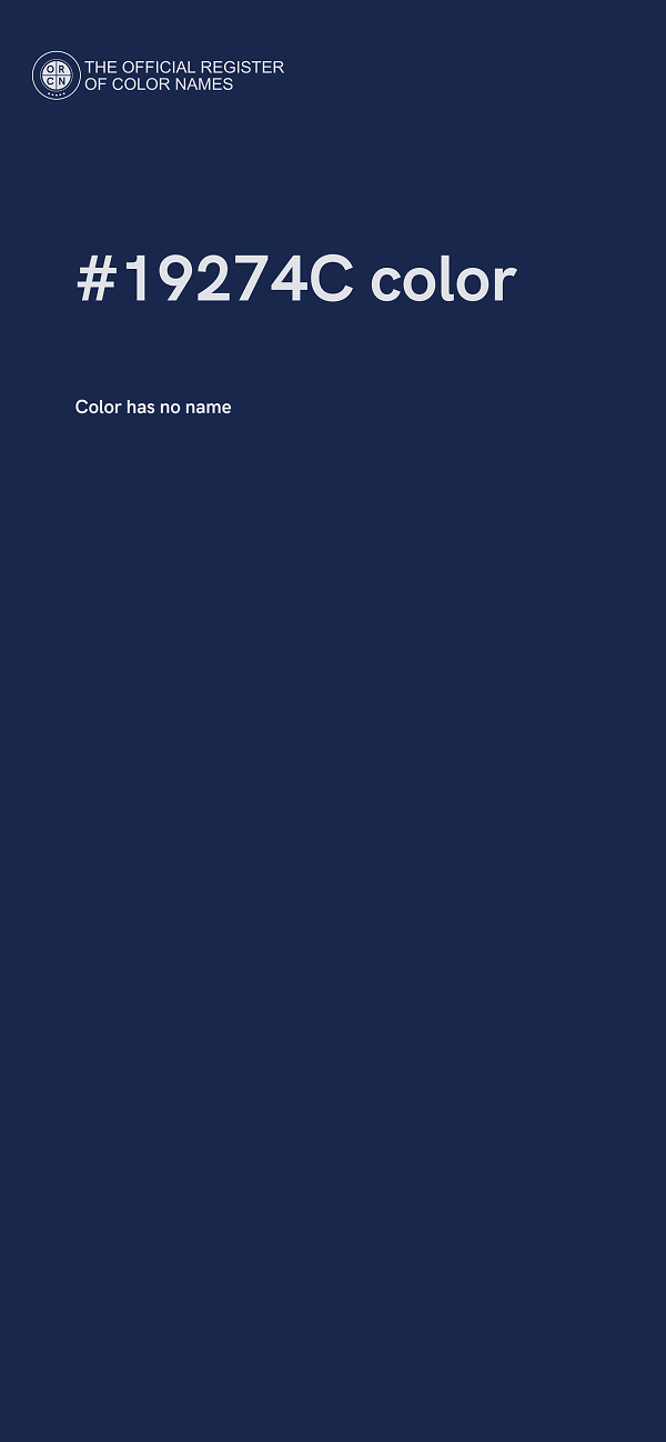 #19274C color image