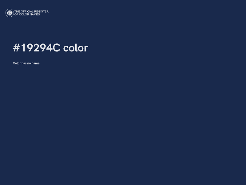 #19294C color image