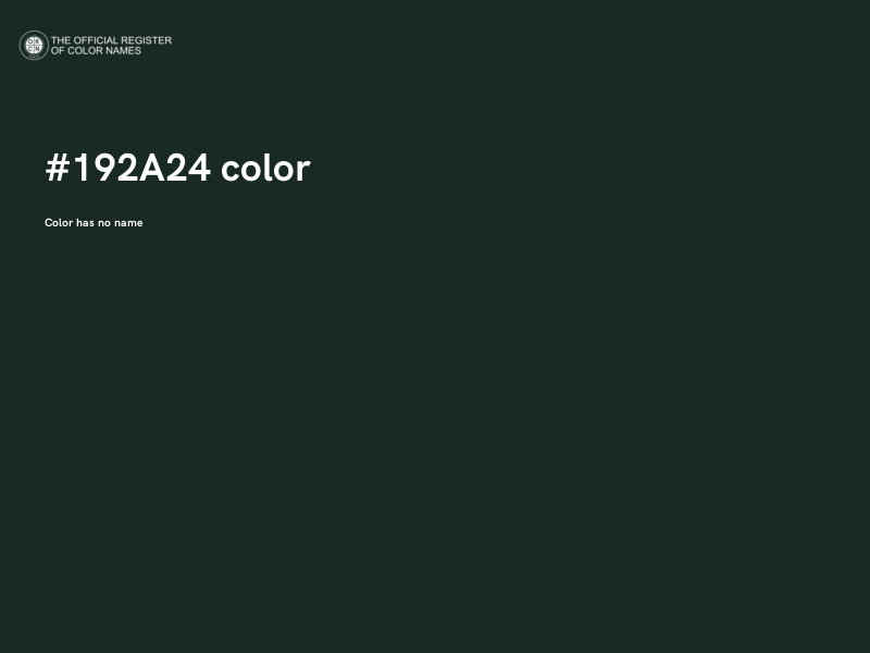 #192A24 color image