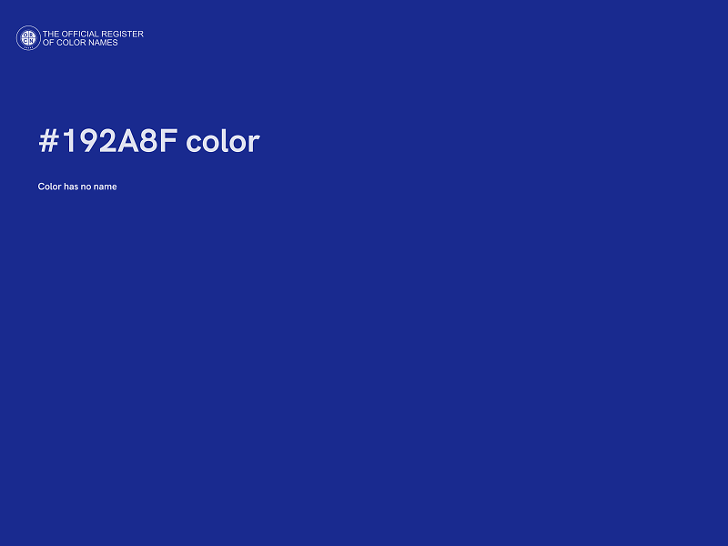 #192A8F color image