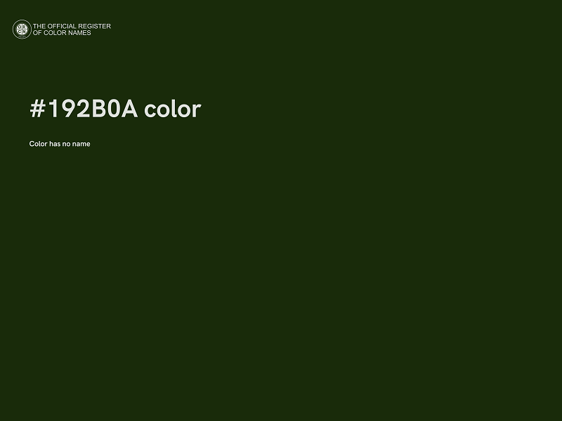 #192B0A color image