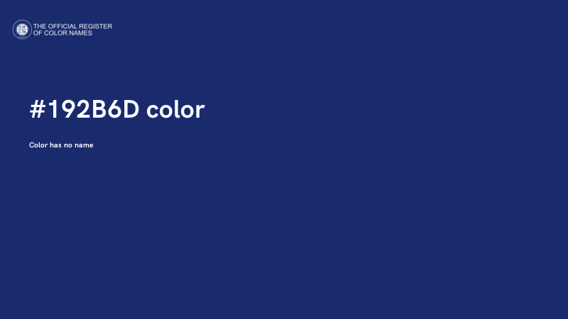 #192B6D color image