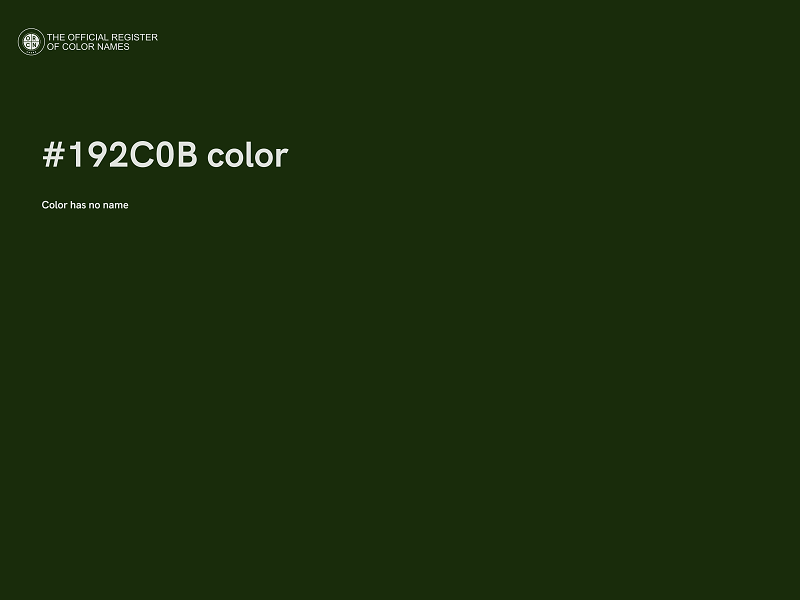 #192C0B color image