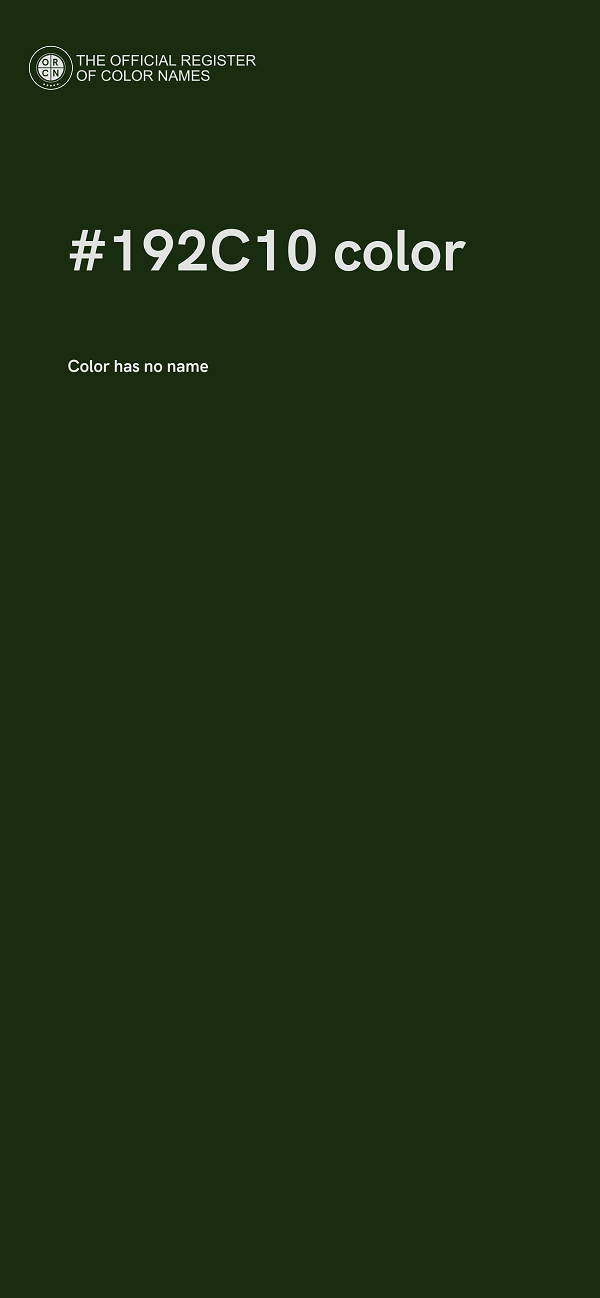 #192C10 color image