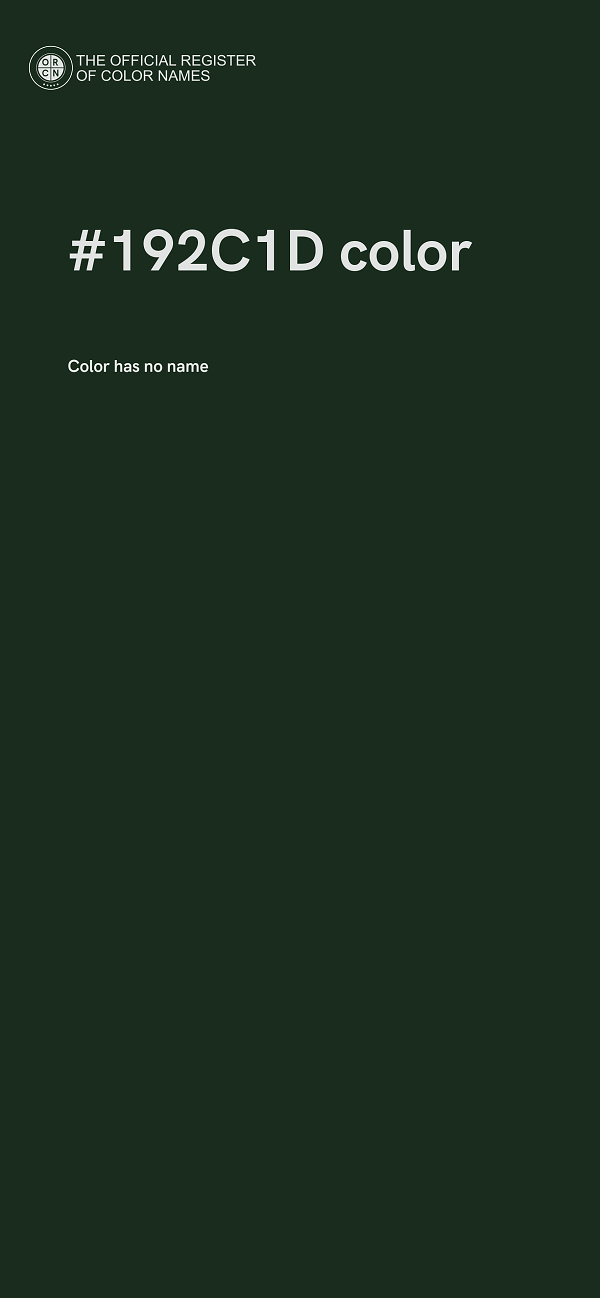 #192C1D color image