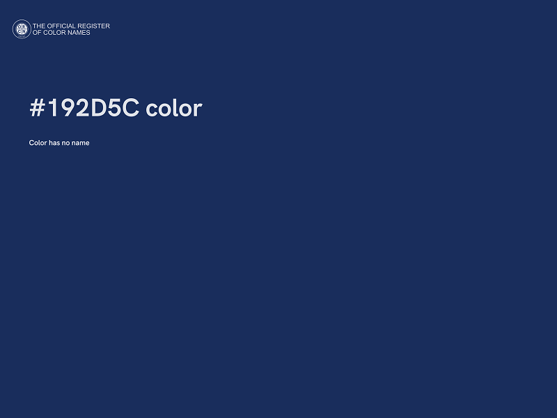 #192D5C color image