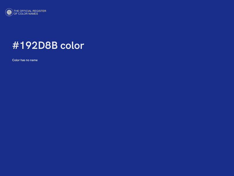 #192D8B color image