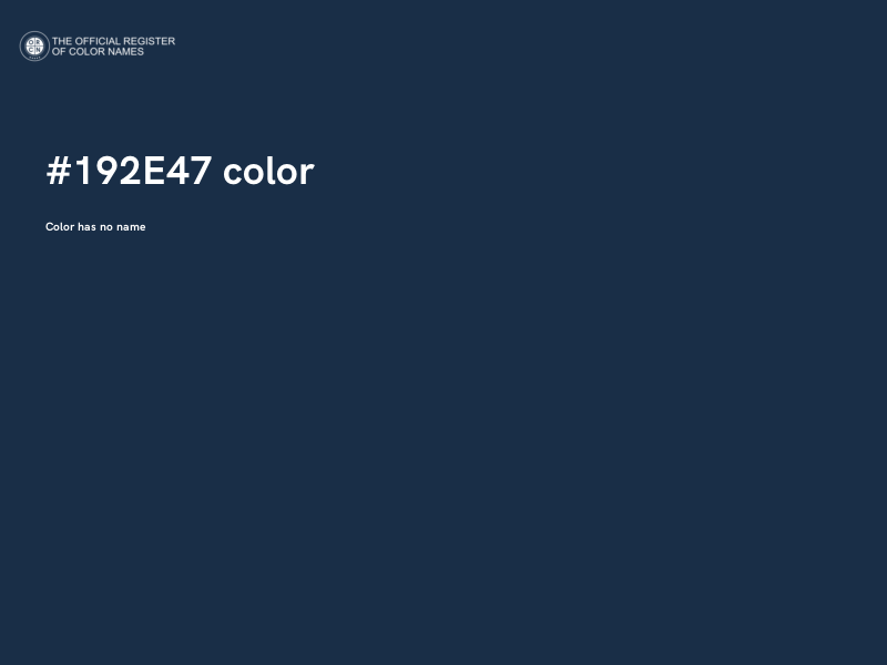 #192E47 color image