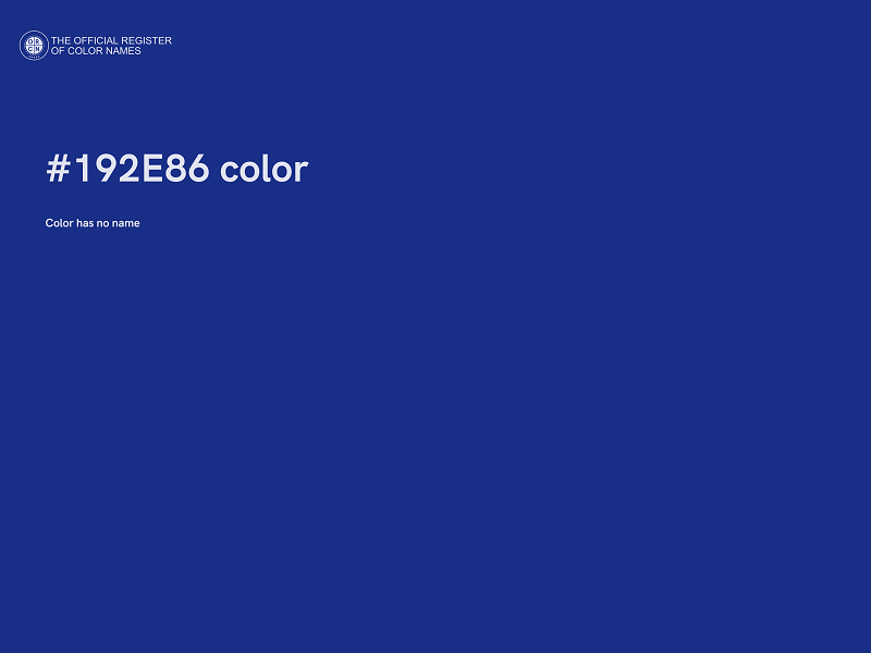 #192E86 color image