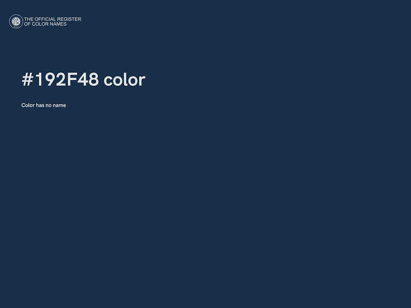 #192F48 color image